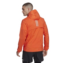 adidas Kurtka biegowa Marathon WIND.RDY (360° odblaskowy design, slim) pomarańczowa męska